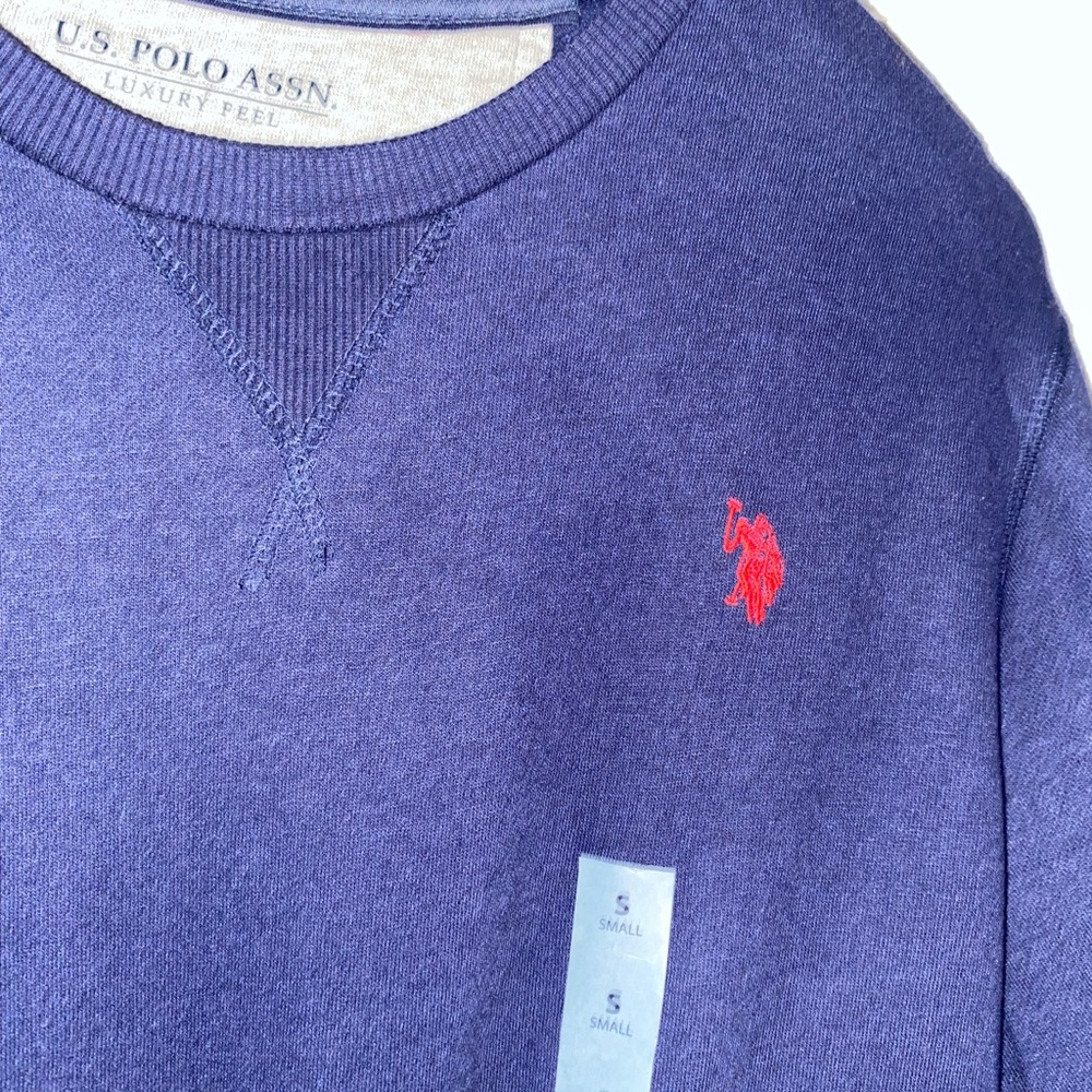 U.S. Polo Assn. Men's Blue Crewneck Sweater